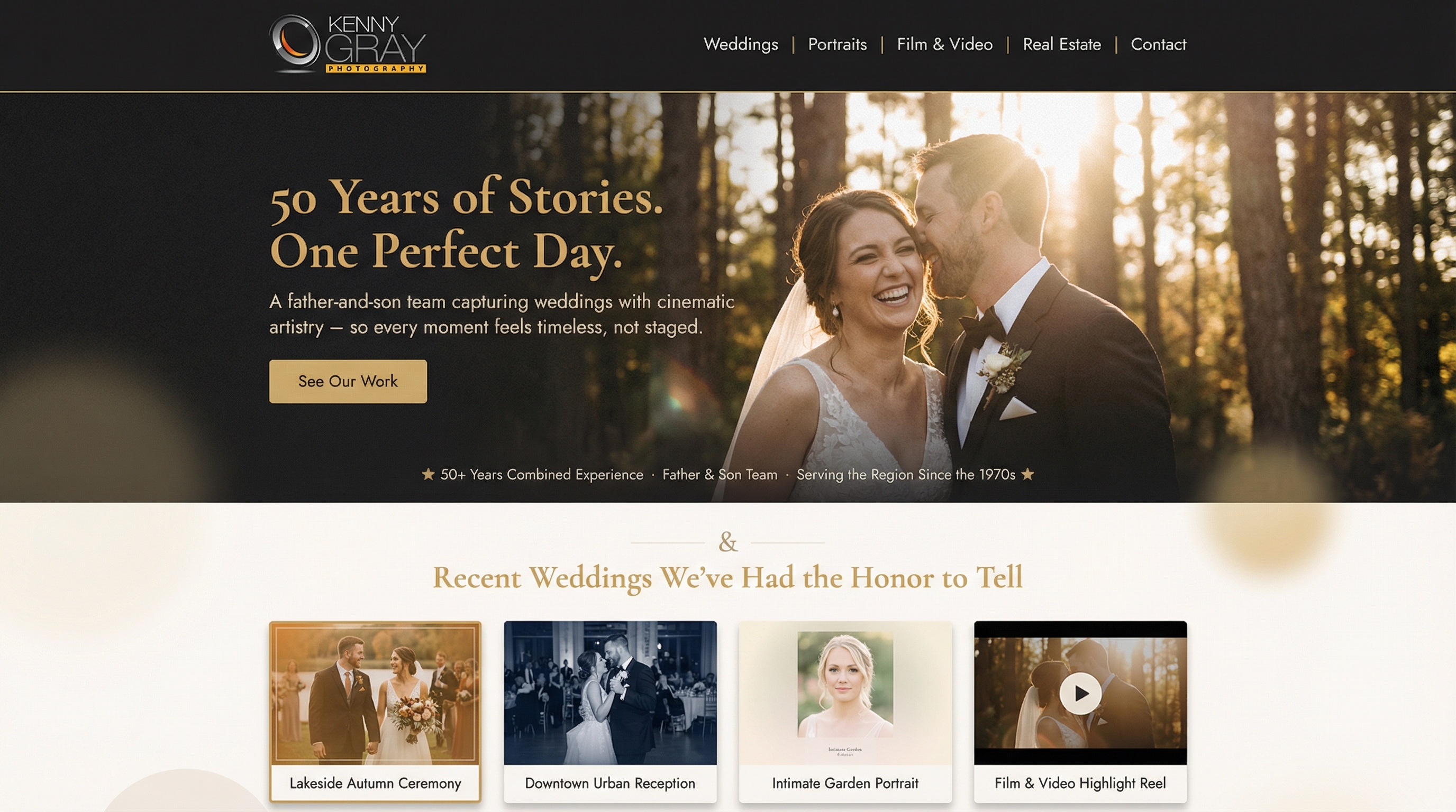 Kenny Gray Photography website preview