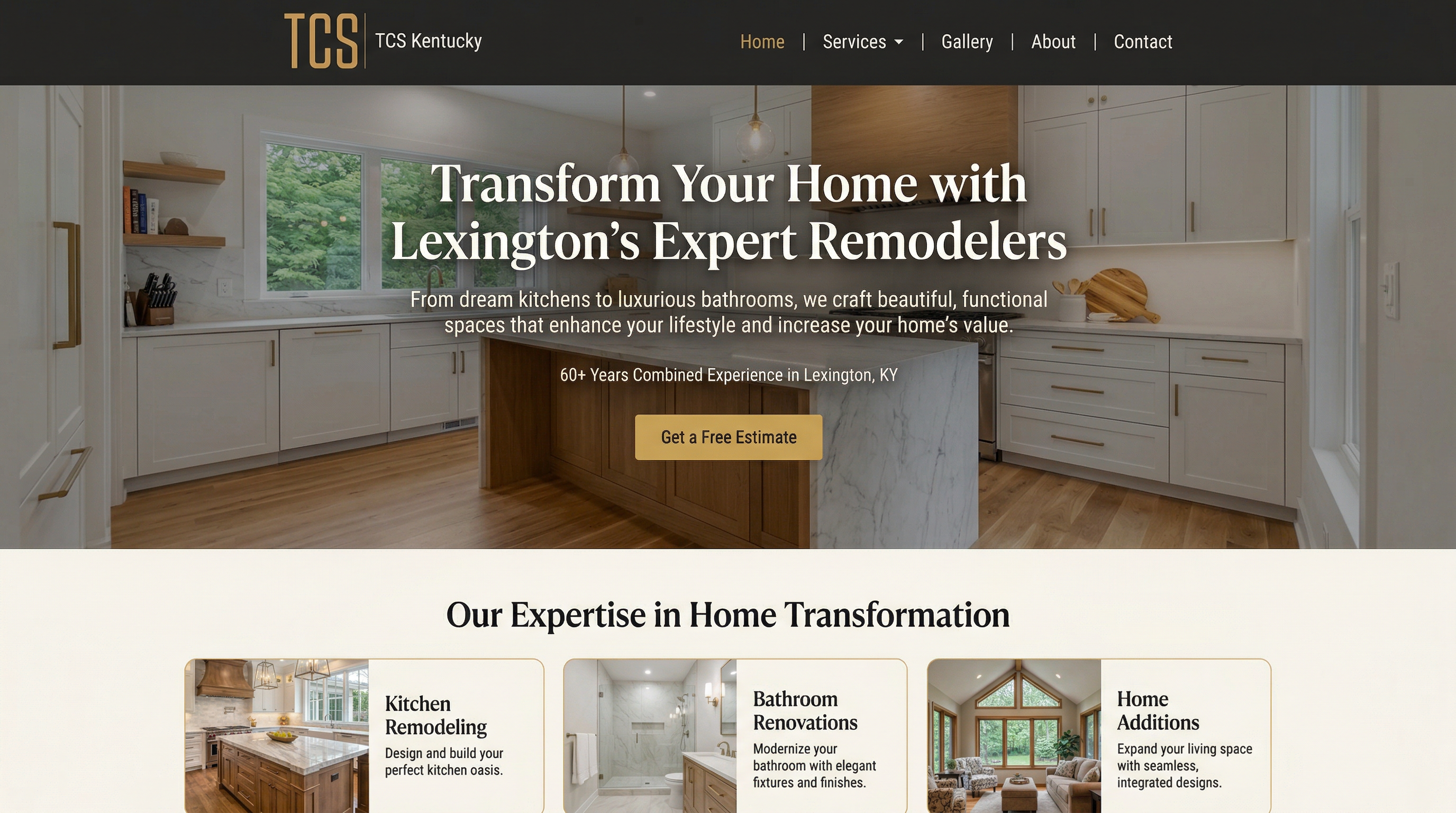 Total Construction Solutions website preview