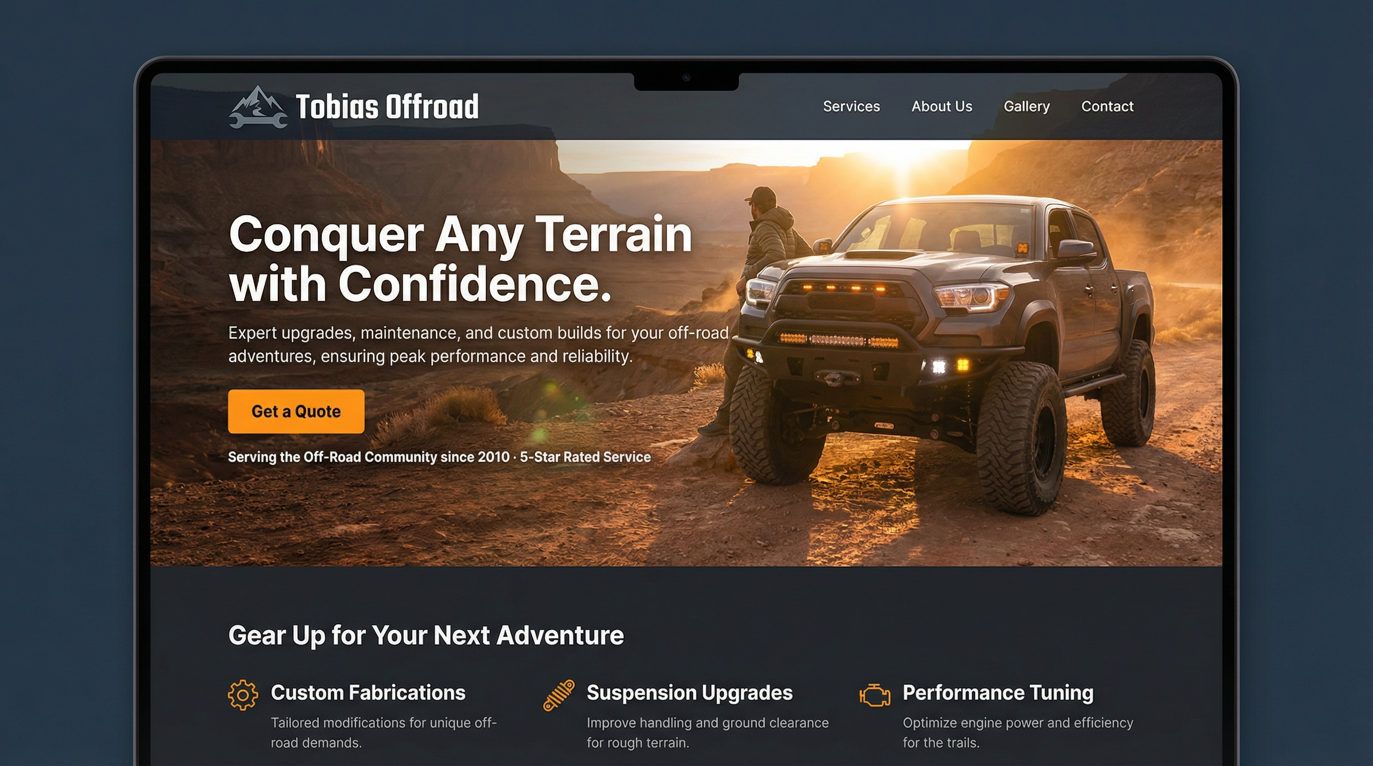 Tobias Automotive website preview