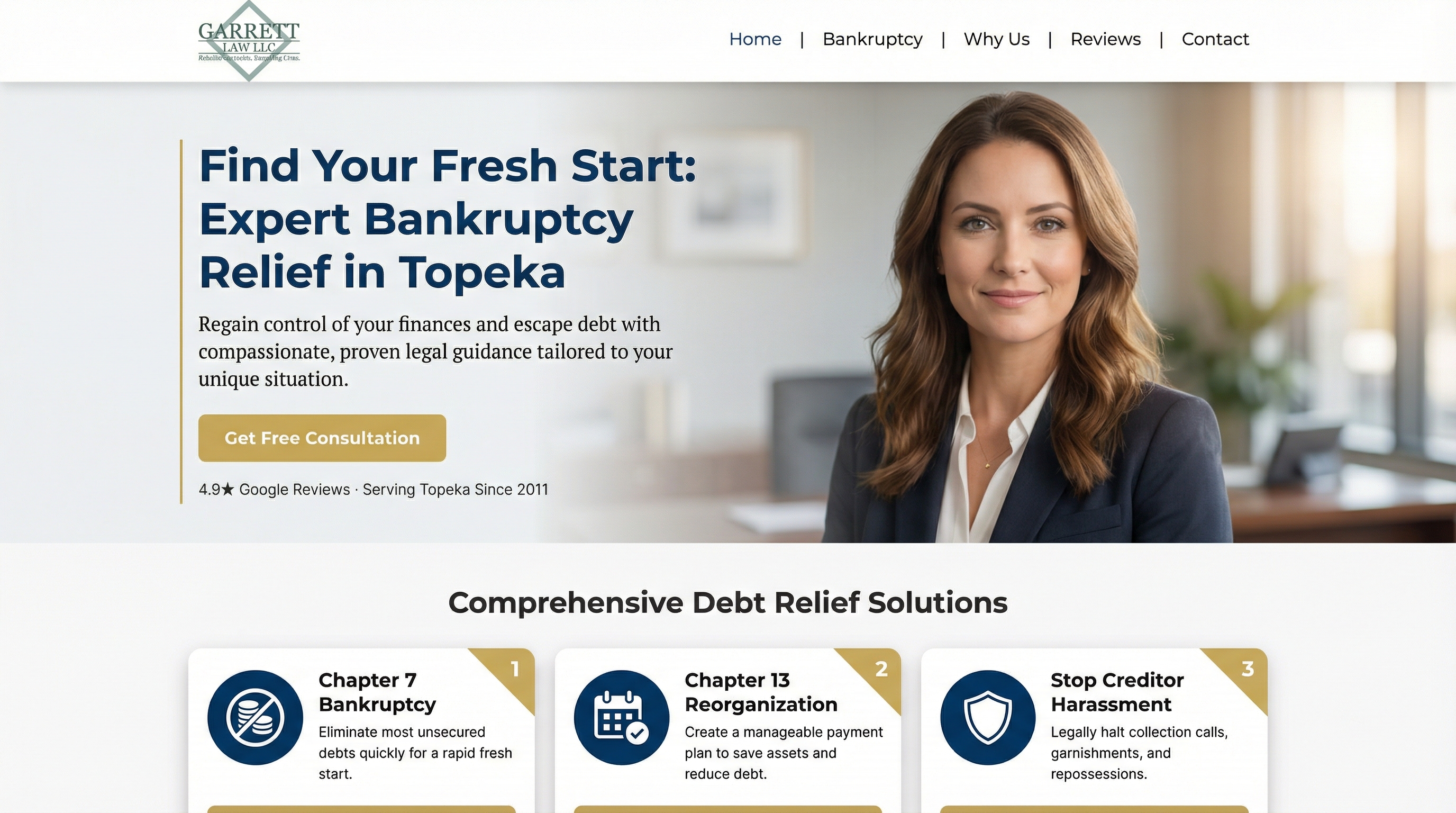 Garrett Law LLC website preview