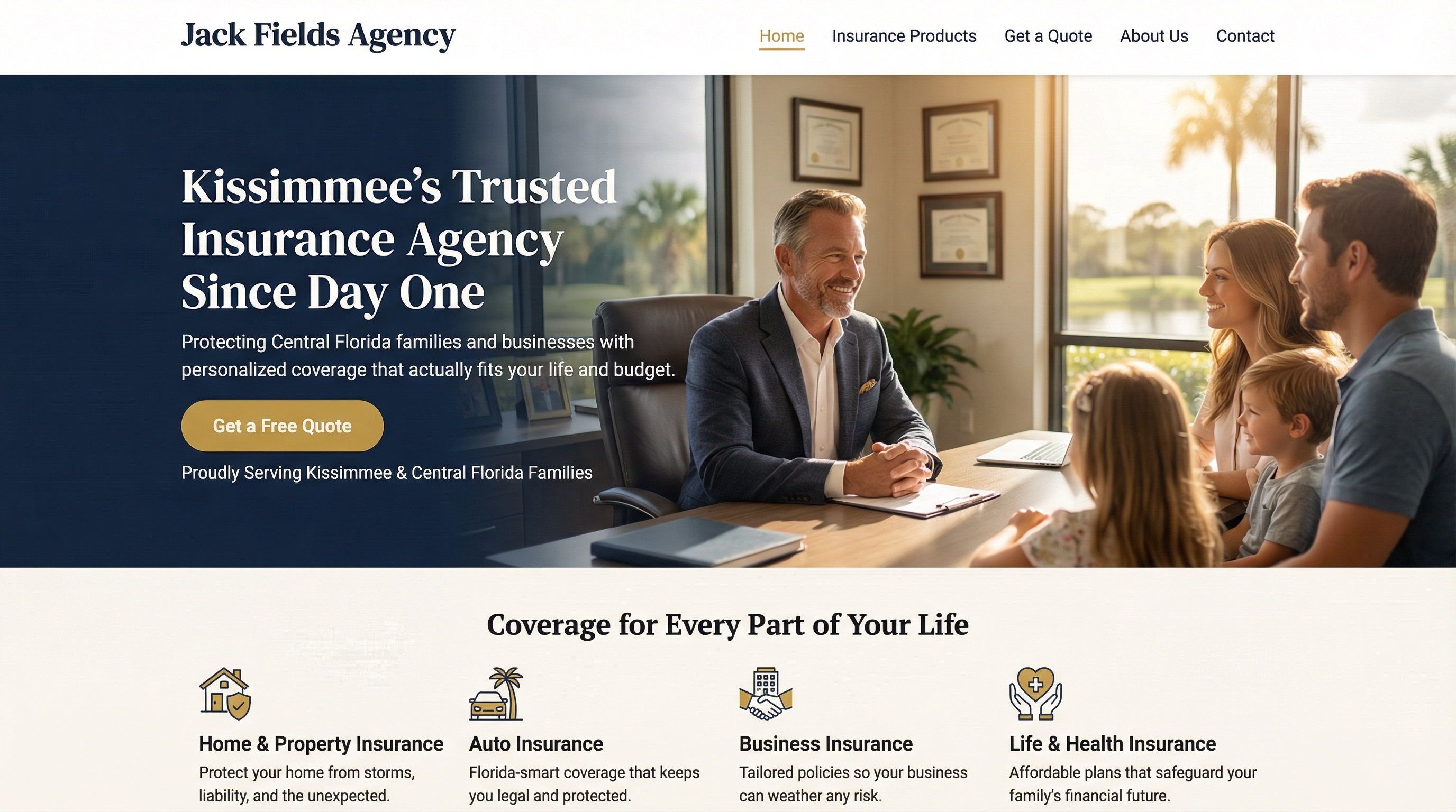 Jack Fields Agency - Full Service Insurance Agency website preview