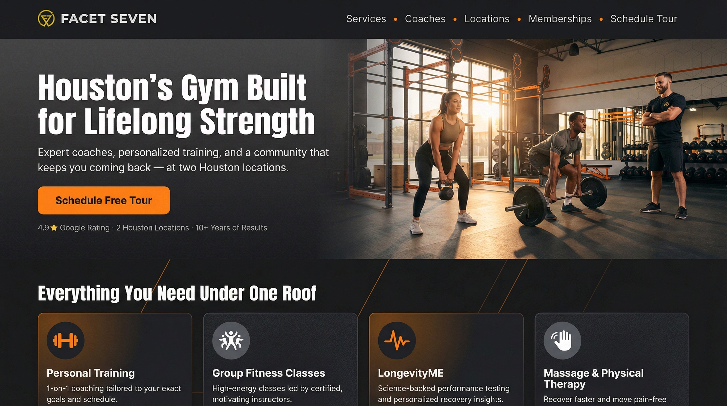 Facet Seven Heights website preview