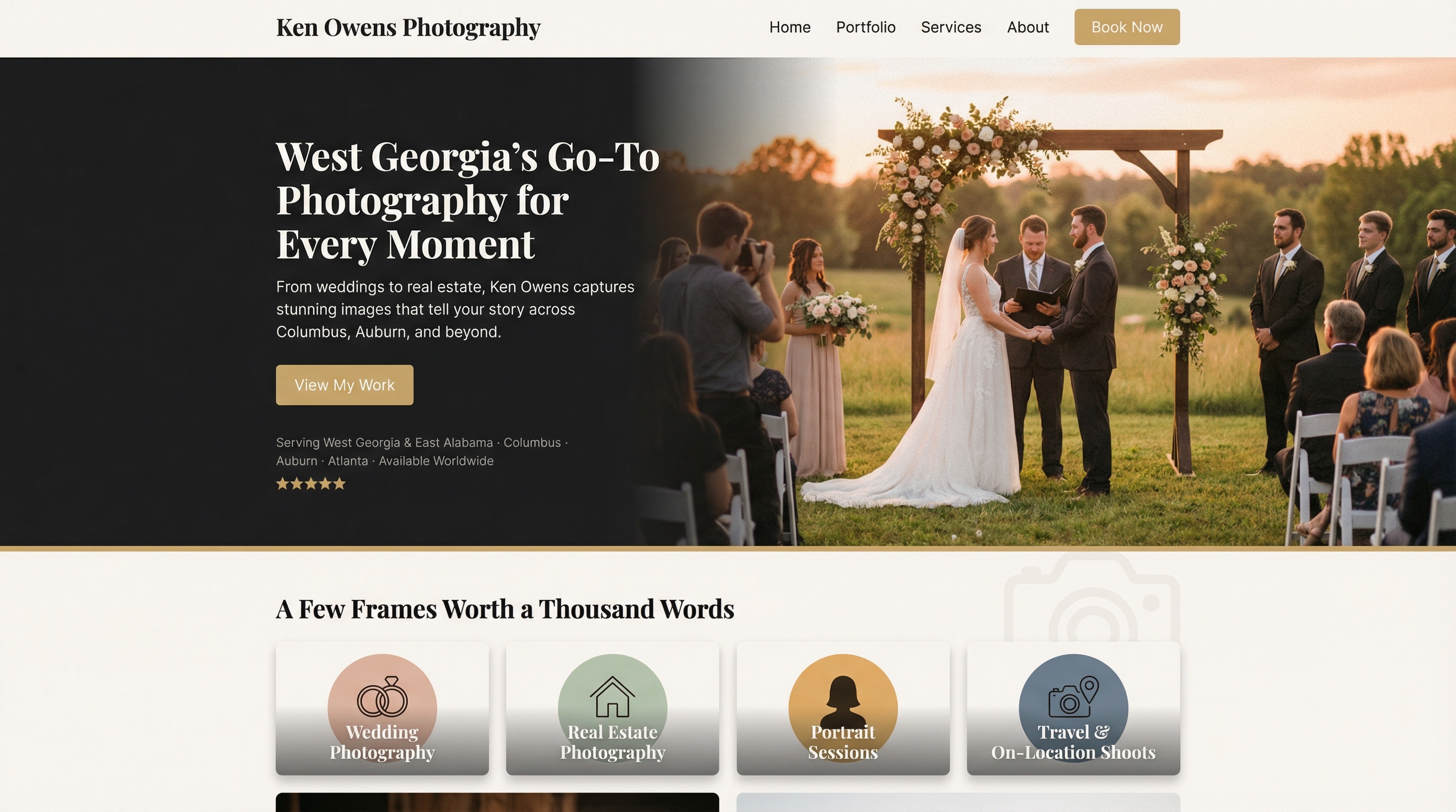 Real Estate Photography by Ken Owens website preview